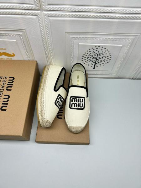 MIU MIU Espadrilles Women's Ivory White