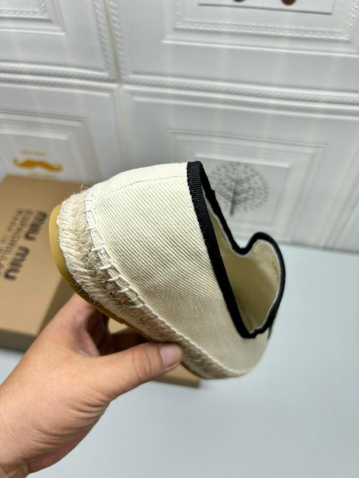 MIU MIU Espadrilles Women's Ivory White