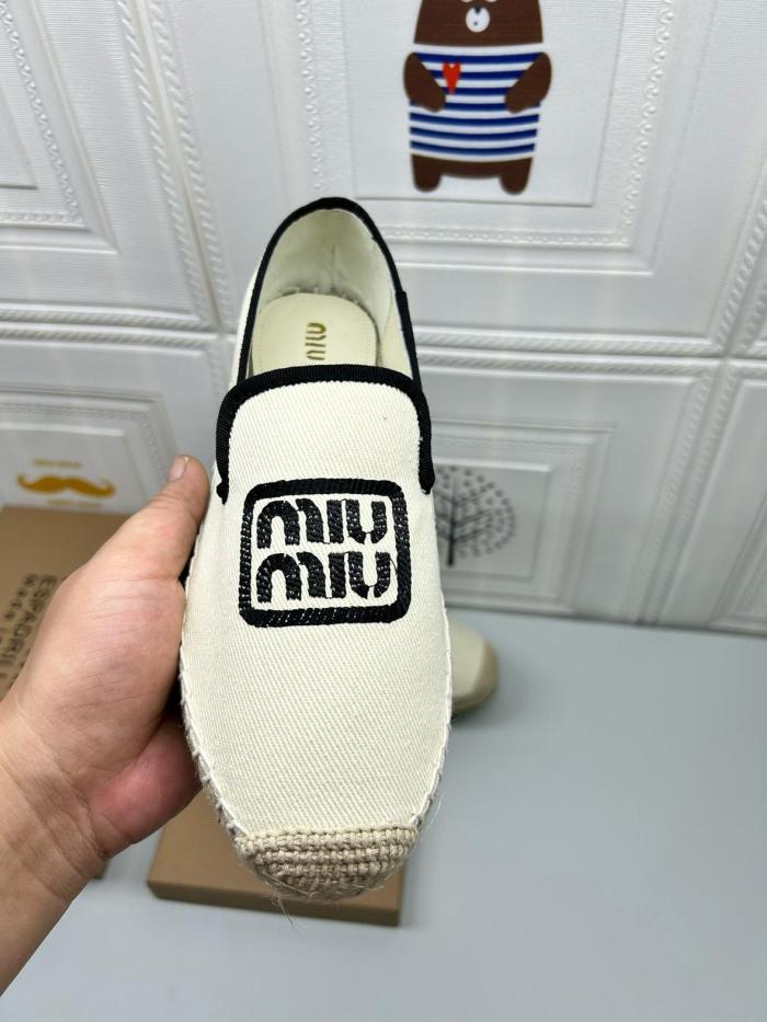 MIU MIU Espadrilles Women's Ivory White