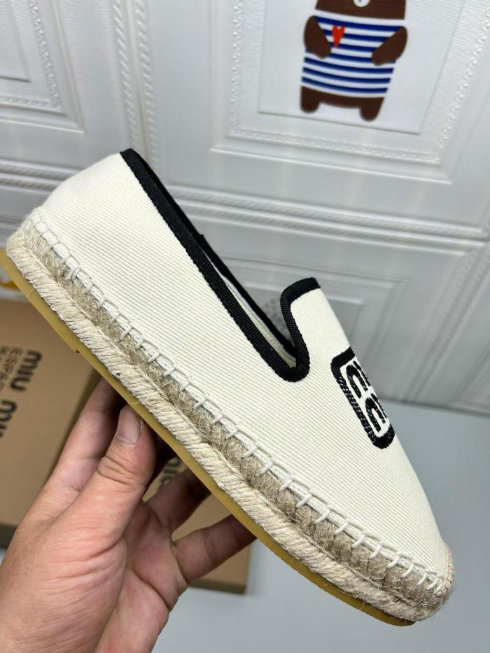 MIU MIU Espadrilles Women's Ivory White