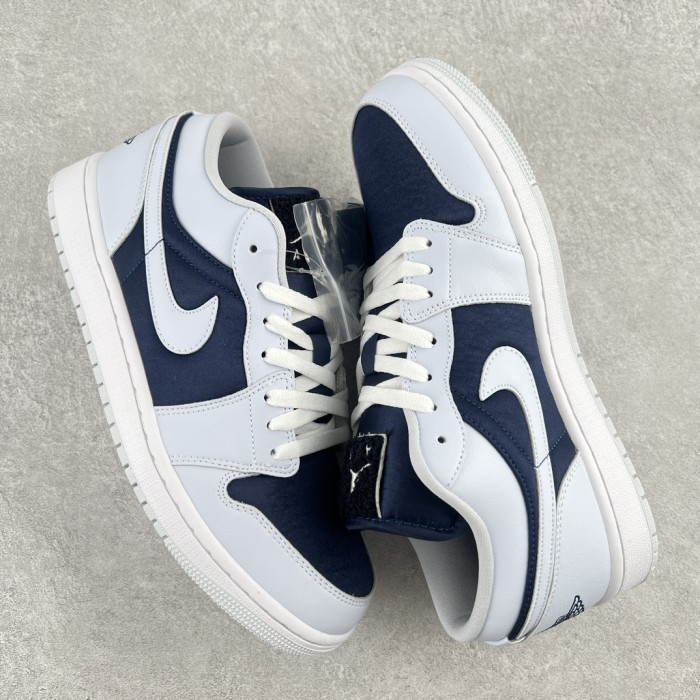 Jordan 1 Low SE Football Grey White Gym Red Midnight Navy