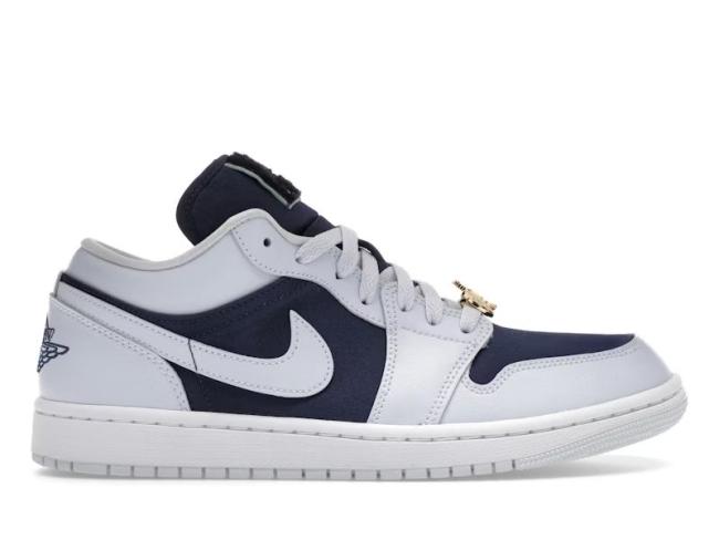 Jordan 1 Low SE Football Grey White Gym Red Midnight Navy