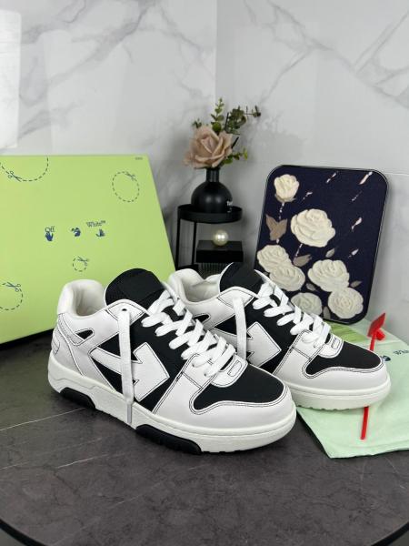 OFF WHITE Out Of Office Ooo Low Tops Black White