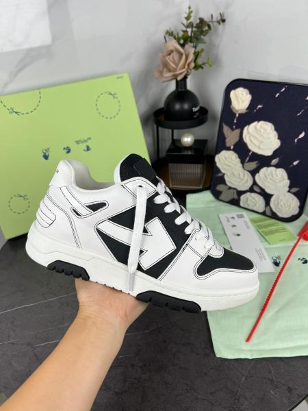 OFF WHITE Out Of Office Ooo Low Tops Black White