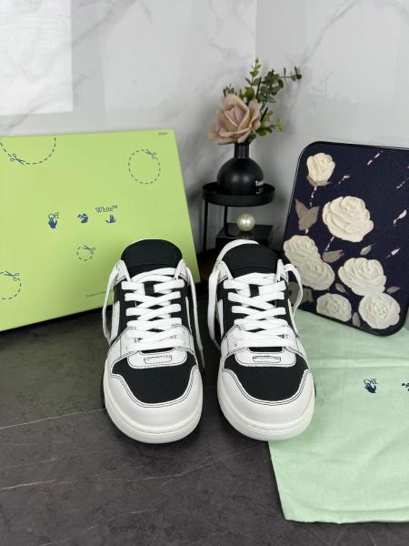 OFF WHITE Out Of Office Ooo Low Tops Black White