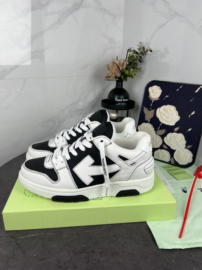 OFF WHITE Out Of Office Ooo Low Tops Black White