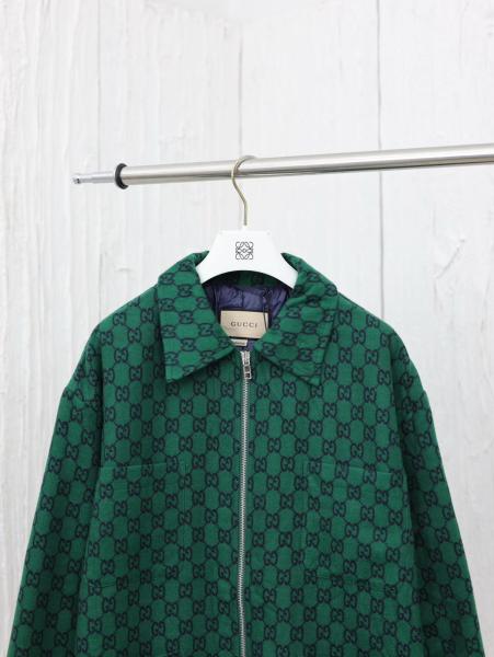 GUCCI Pre Owned 2010s Monogram Wool Jacket