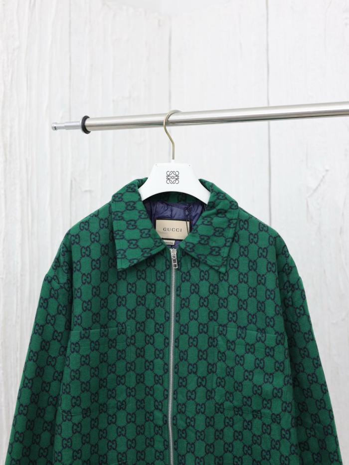 GUCCI Pre Owned 2010s Monogram Wool Jacket