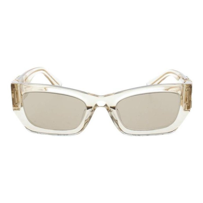 MIU MIU Acetate Rectangular Sunglasses Women's White