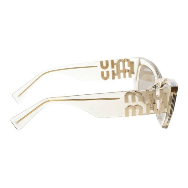 MIU MIU Acetate Rectangular Sunglasses Women's White