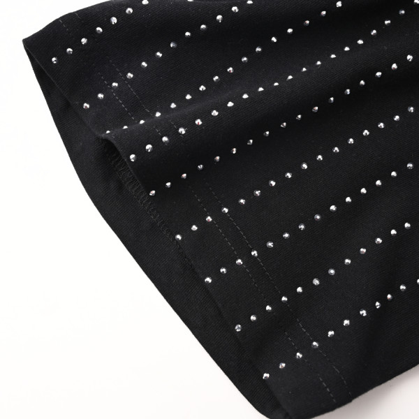 LOUIS VUITTON Crystal Embellished Cotton T Shirt