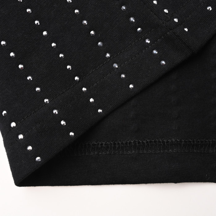 LOUIS VUITTON Crystal Embellished Cotton T Shirt