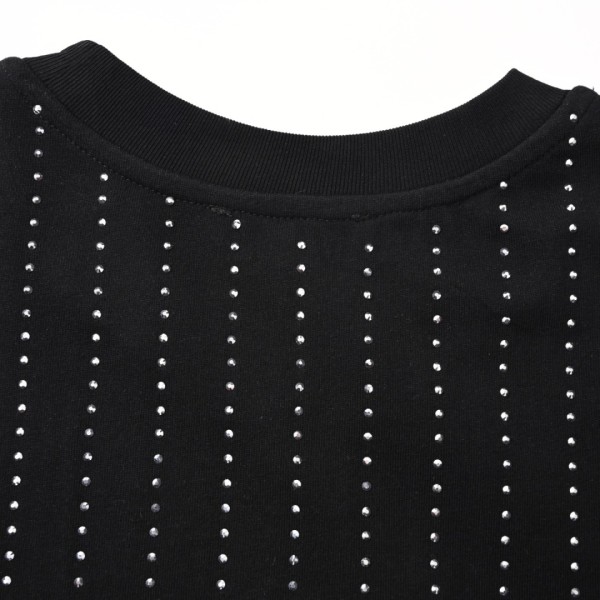 LOUIS VUITTON Crystal Embellished Cotton T Shirt