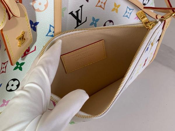 LOUIS VUITTON X Takashi Murakami CarryAll Pm White Multicolored M13661 size 29*12*24 cm