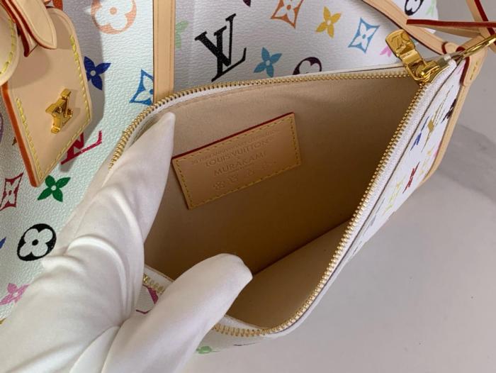 LOUIS VUITTON X Takashi Murakami CarryAll Pm White Multicolored M13661 size 29*12*24 cm