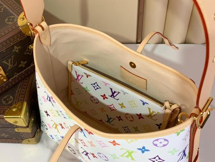 LOUIS VUITTON X Takashi Murakami CarryAll Pm White Multicolored M13661 size 29*12*24 cm