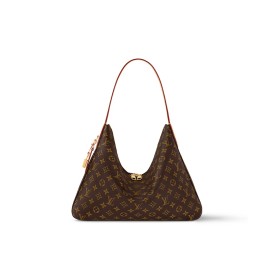 LOUIS VUITTON Coated Canvas Handbag Shoulder Bag Medium Size Women's Brown M12098 size 40*11*31 cm