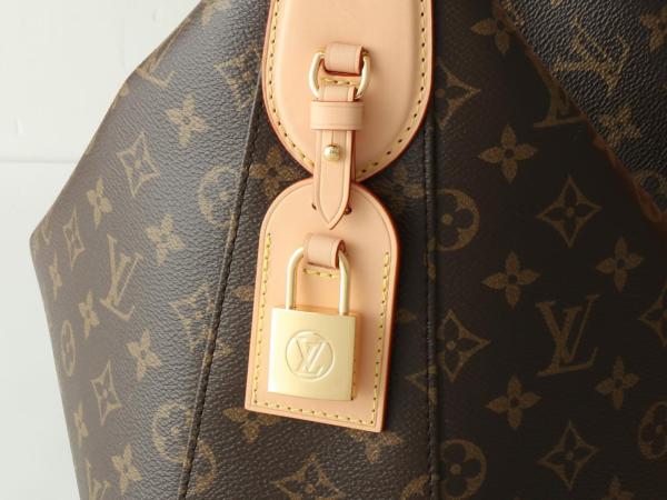 LOUIS VUITTON Coated Canvas Handbag Shoulder Bag Medium Size Women's Brown M12098 size 40*11*31 cm