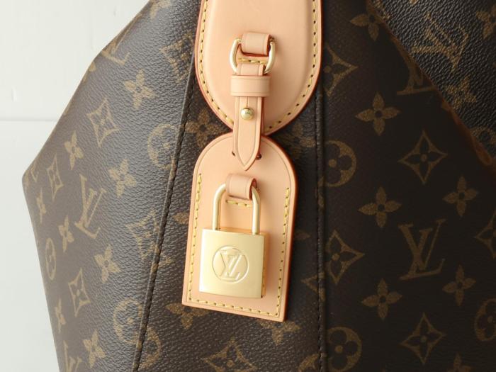 LOUIS VUITTON Coated Canvas Handbag Shoulder Bag Medium Size Women's Brown M12098 size 40*11*31 cm