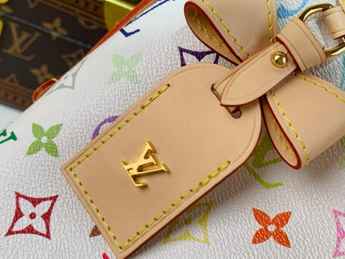 LOUIS VUITTON X Takashi Murakami CarryAll Pm White Multicolored M13661 size 29*12*24 cm