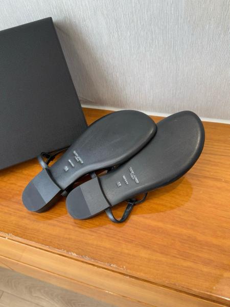 SAINT LAURENT CASSANDRA Strap Sandals Women's Black