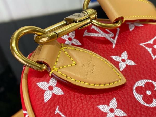 LOUIS VUITTON Speedy P9 Bandoulière 25 Monogram Leather Red M24425 size 25*15*15 cm