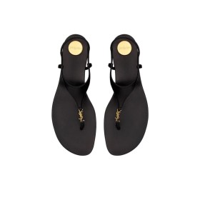 SAINT LAURENT CASSANDRA Strap Sandals Women's Black