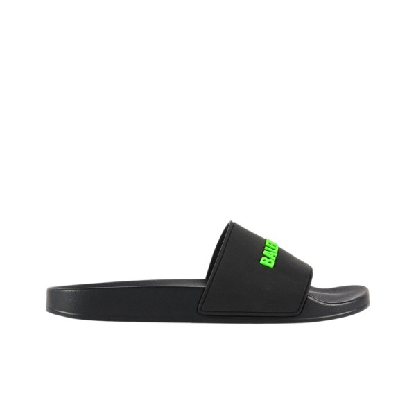 Balenciaga Pool Slide Black Fluo Green