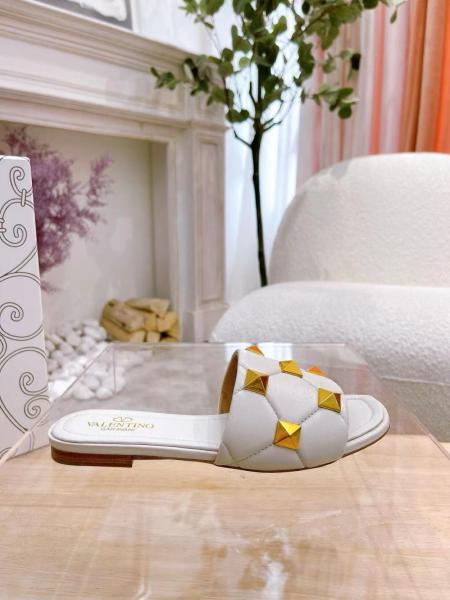 Valentino Garavani Roman Stud Sandals White