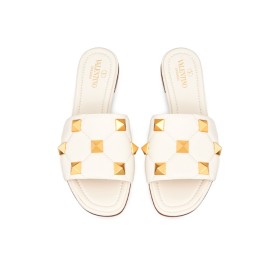 Valentino Garavani Roman Stud Sandals White
