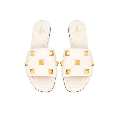 Valentino Garavani Roman Stud Sandals White