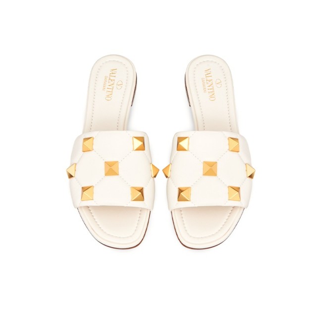 Valentino Garavani Roman Stud Sandals White