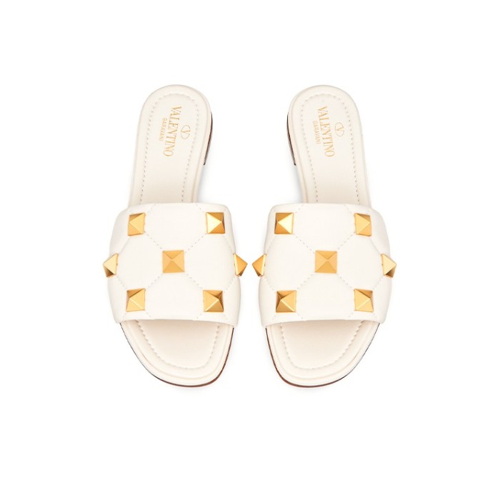 Valentino Garavani Roman Stud Sandals White