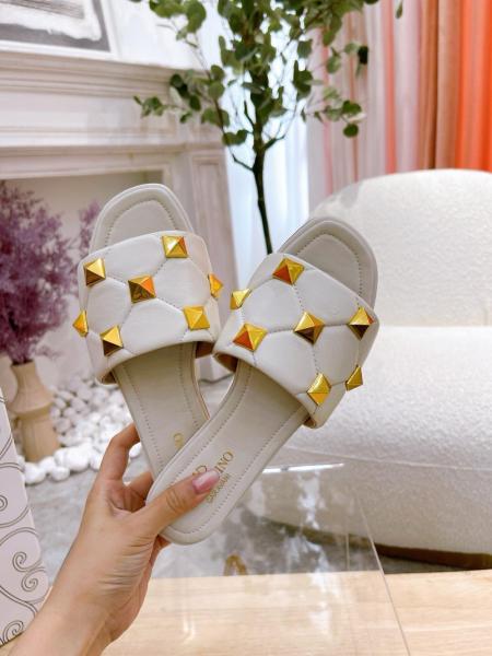 Valentino Garavani Roman Stud Sandals White