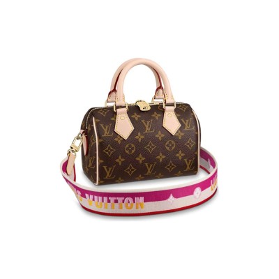 LOUIS VUITTON Speedy Bandouliere 20 Monogram Fuchsia M45948 size 20*12*15 cm