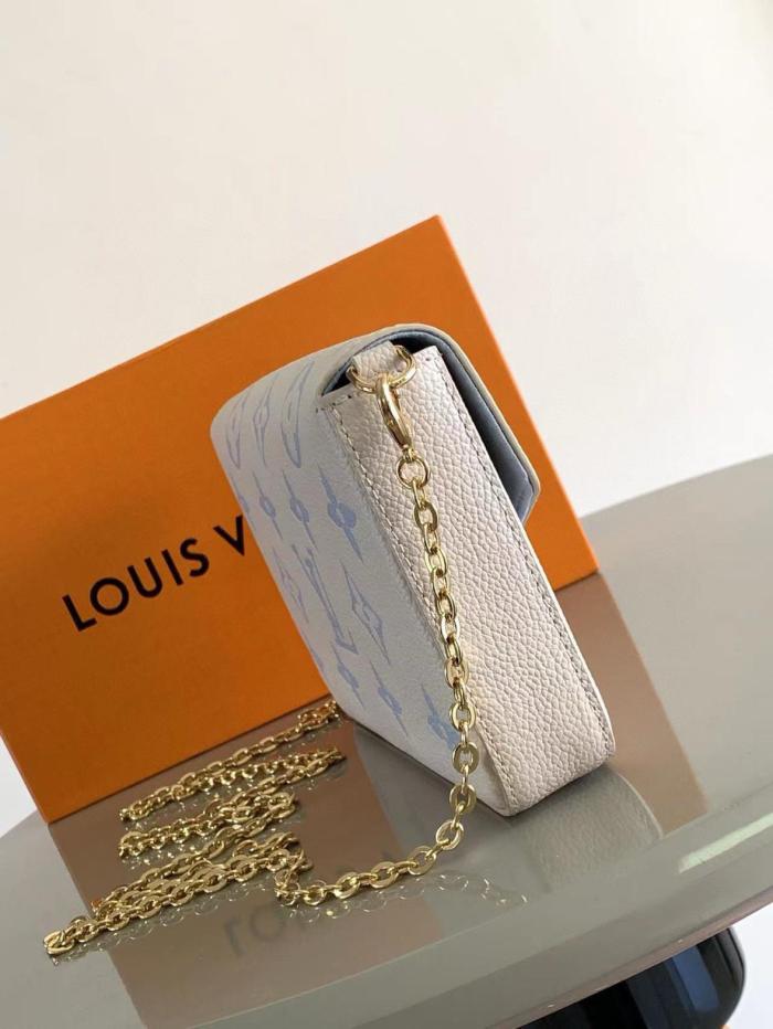 LOUIS VUITTON Pochette Félicie Monogram Empreinte Leather M83025 size 21*3*12 cm