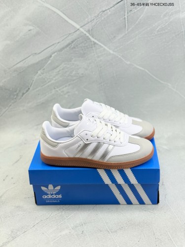 adidas Samba OG White Silver Metallic Grey
