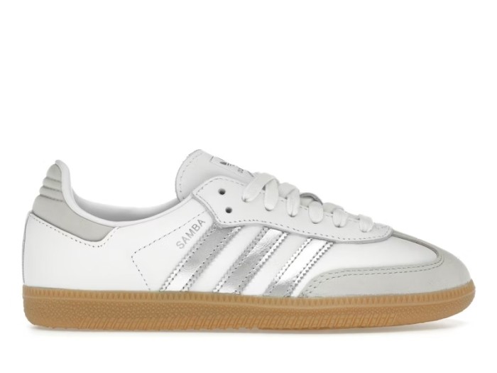 adidas Samba OG White Silver Metallic Grey