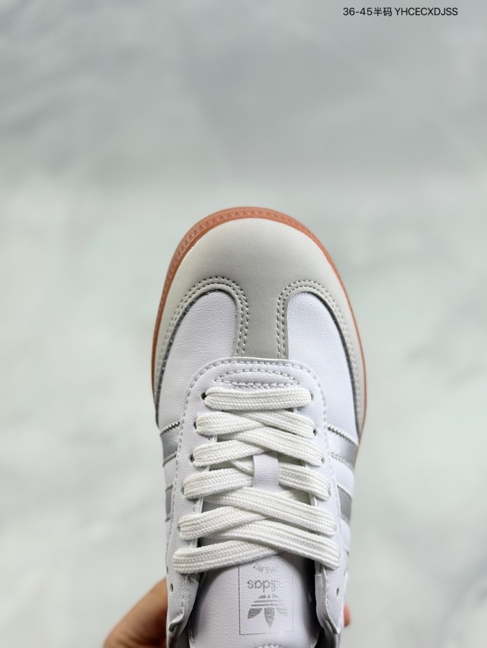 adidas Samba OG White Silver Metallic Grey