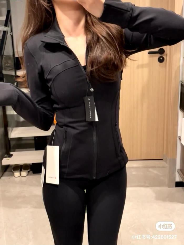 lululemon Define Luon™ fabric soft and comfortable high-elastic jacket Women's black/BLK