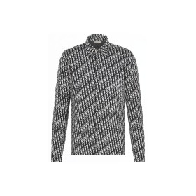 DIOR Shirt Men's Beige Marine Blue