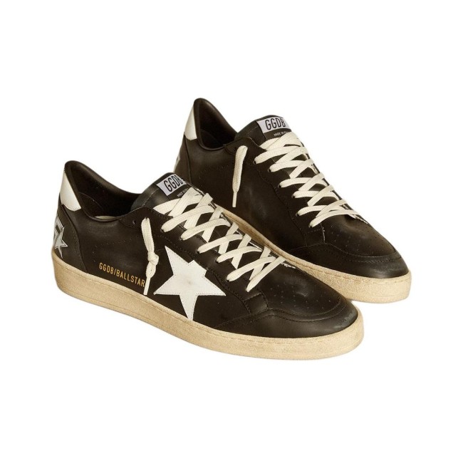 Golden Goose Ball Star Low-Top Skateboard Shoes Men's Black