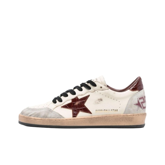 Golden Goose Super Star Low Top Skateboard Shoes Men's Beige