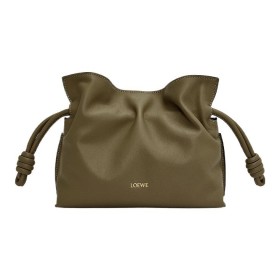 LOEWE Flamenco Nappa Cowhide Shoulder Bag, Crossbody Bag, Handbag Mini Women's Dark Khaki Green A411FC2X73-3969 size 23.9*9*18 cm