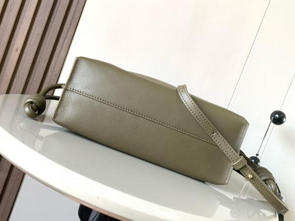 LOEWE Flamenco Nappa Cowhide Shoulder Bag, Crossbody Bag, Handbag Mini Women's Dark Khaki Green A411FC2X73-3969 size 23.9*9*18 cm