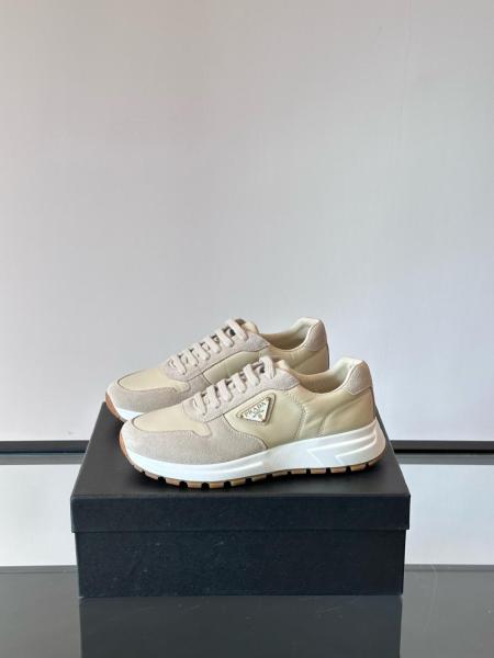 PRADA Low Top Casual Shoes Men's Beige