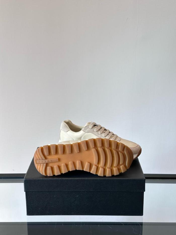 PRADA Low Top Casual Shoes Men's Beige