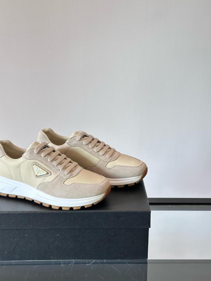 PRADA Low Top Casual Shoes Men's Beige