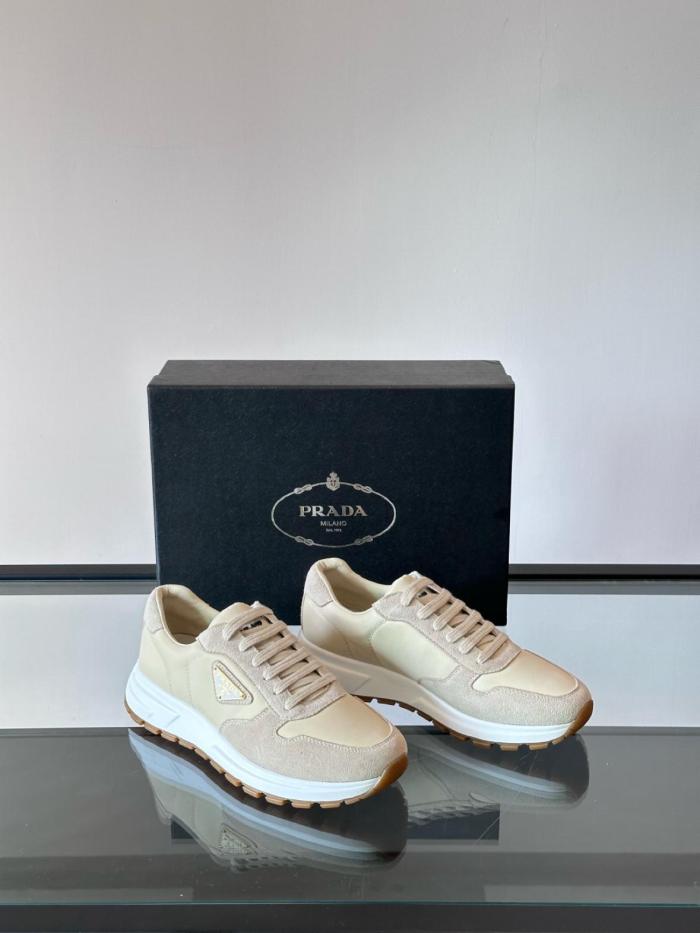 PRADA Low Top Casual Shoes Men's Beige