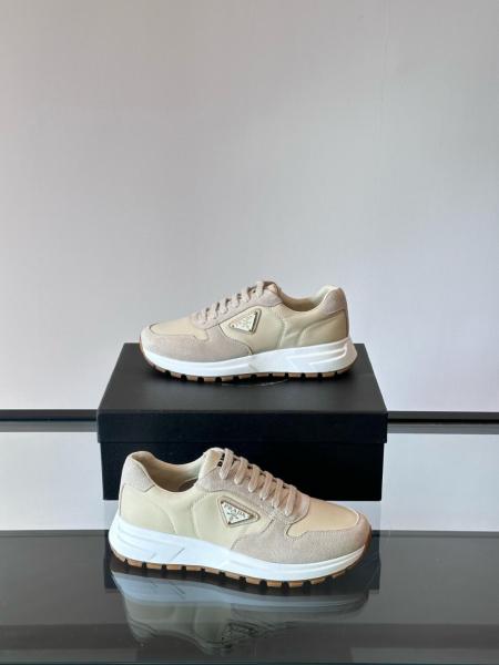 PRADA Low Top Casual Shoes Men's Beige